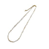 Wholesale Women's Simple Handmade Bamboo Chain Shell Natural Pearl Clavicle Necklace With Geometric Pattern