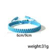 Wholesale Women's Simple Handwoven Geometric Style Waterproof Adjustable Surfer Bracelet