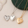 Wholesale Women's Simple Heartshaped Copper Necklace With Microinlaid Zircon And Electroplating
