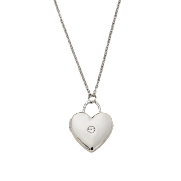 Wholesale Women's Simple Heartshaped Copper Necklace With Microinlaid Zircon And Electroplating