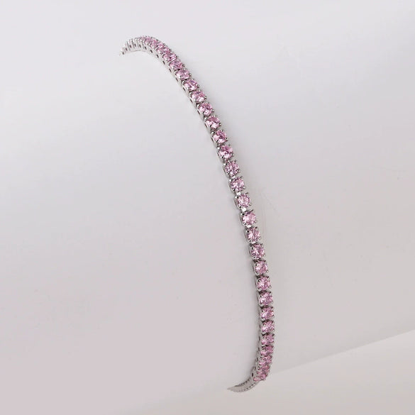 Wholesale Women's Simple Inlaid Zircon Copper Bracelet