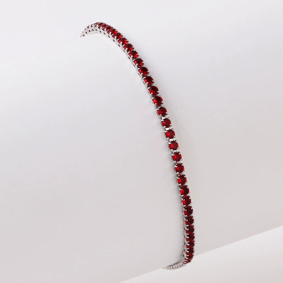 Wholesale Women's Simple Inlaid Zircon Copper Bracelet