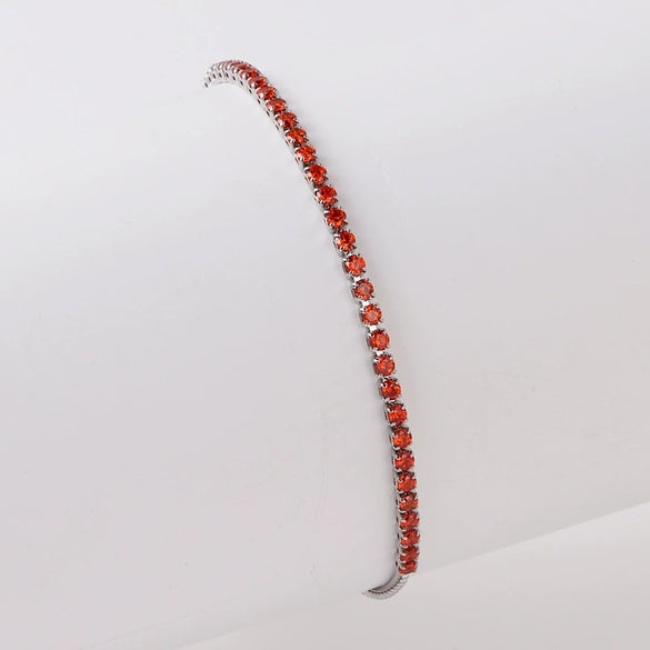 Wholesale Women's Simple Inlaid Zircon Copper Bracelet