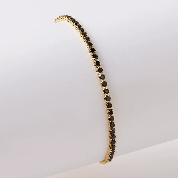 Wholesale Women's Simple Inlaid Zircon Copper Bracelet