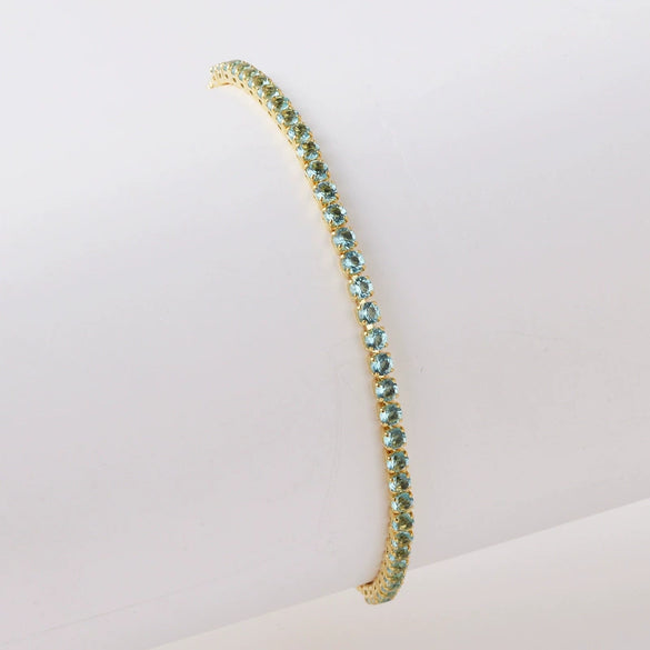 Wholesale Women's Simple Inlaid Zircon Copper Bracelet