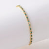 Wholesale Women's Simple Inlaid Zircon Copper Bracelet