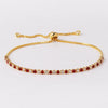 Wholesale Women's Simple Inlaid Zircon Copper Bracelet