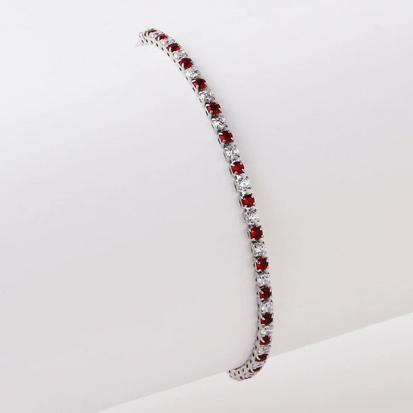 Wholesale Women's Simple Inlaid Zircon Copper Bracelet