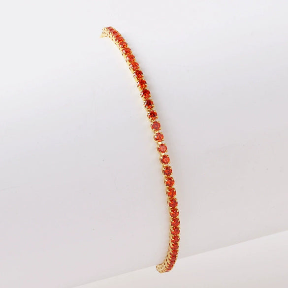 Wholesale Women's Simple Inlaid Zircon Copper Bracelet