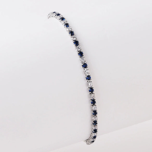 Wholesale Women's Simple Inlaid Zircon Copper Bracelet