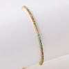 Wholesale Women's Simple Inlaid Zircon Copper Bracelet