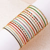 Wholesale Women's Simple Inlaid Zircon Copper Bracelet