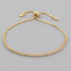 Wholesale Women's Simple Inlaid Zircon Copper Bracelet