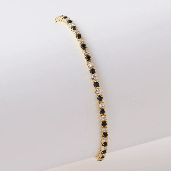 Wholesale Women's Simple Inlaid Zircon Copper Bracelet