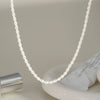 Wholesale Women's Simple Light Luxury Elegant Pearl Necklace Stainless Steel Pvd Furnace Vacuum Real Gold Plated