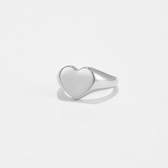 Wholesale Women's Simple Light Luxury Joker Ring Copper Electroplated Platinum 18K Gold Geometric Style