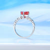 Wholesale Women's Simple Light Luxury Ring 925 Sterling Silver Heart Shape Set With Diamonds