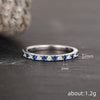 Wholesale Women's Simple Minimalist Geometric Round Copper Ring With Zirconia Jewelry