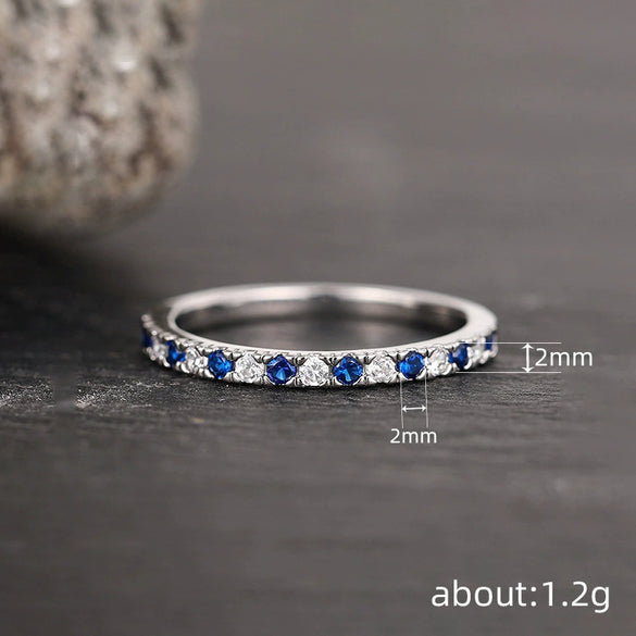 Wholesale Women's Simple Minimalist Geometric Round Copper Ring With Zirconia Jewelry