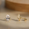 Wholesale Women's Simple Minimalist Geometric S925 Sterling Silver Electroplated Earrings With 8A Super Flash Zircon