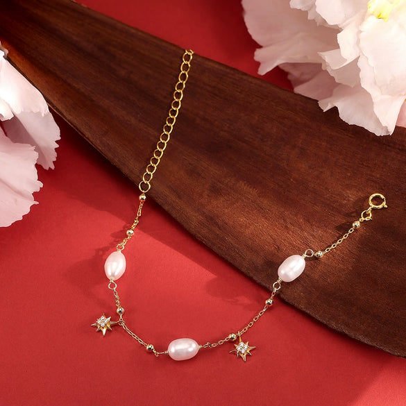 Wholesale Women's Simple Minimalist Geometric 925 Silver Electroplated Bracelet Jewelry