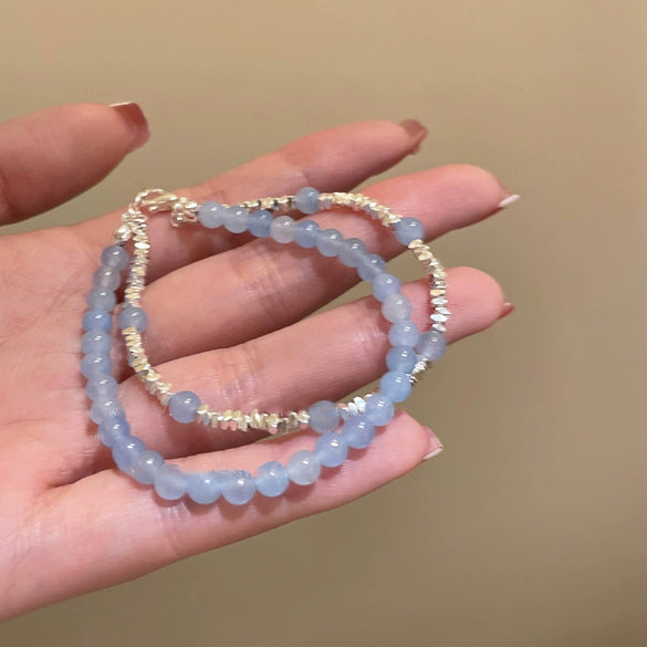 Wholesale Women's Simple Minimalist Handmade Imitation Pearl Starfish Shell Bracelet Jewelry