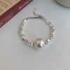Wholesale Women's Simple Minimalist Handmade Imitation Pearl Starfish Shell Bracelet Jewelry