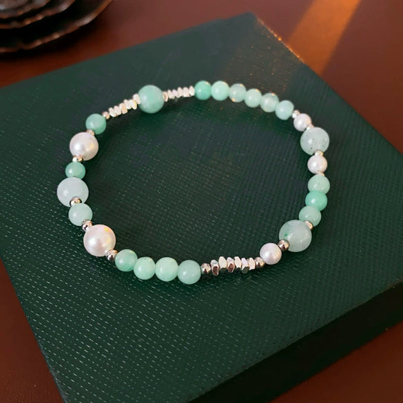 Wholesale Women's Simple Minimalist Handmade Imitation Pearl Starfish Shell Bracelet Jewelry