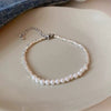 Wholesale Women's Simple Minimalist Handmade Imitation Pearl Starfish Shell Bracelet Jewelry
