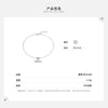 Wholesale Women's Simple Minimalist Luxury 925 Sterling Silver Heart Cross Chain Bracelet