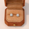 Wholesale Women's Simple Modern Geometric S925 Sterling Silver Zircon Earrings