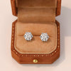 Wholesale Women's Simple Modern Geometric S925 Sterling Silver Zircon Earrings