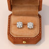 Wholesale Women's Simple Modern Geometric 925 Sterling Silver Diamond Zircon Moissanite Earrings