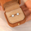 Wholesale Women's Simple Modern Geometric 925 Sterling Silver Diamond Zircon Moissanite Earrings