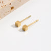 Wholesale Women's Simple Modern Geometric Titanium Steel Electroplated Earrings