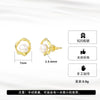 Wholesale Women's Simple Natural Geometric 925 Sterling Silver Fresh Water Pearl Mobius Earrings With Electroplating