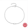 Wholesale Women's Simple Natural Style S925 Sterling Silver All Match Pearl Bracelet With Geometric Design And Electroplating Treatment