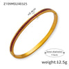 Wholesale Women's Simple Personality Design 316L Stainless Steel Gold Plated Diamond Bracelet Jewelry