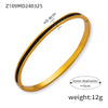 Wholesale Women's Simple Personality Design 316L Stainless Steel Gold Plated Diamond Bracelet Jewelry