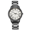Wholesale Women's Simple Retro Alloy Case Steel Band Quartz Watch With Inlaid Roman Diamond And Luminous Feature