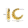 Wholesale Women's Simple Retro Hollow Crescent Geometric Alloy Gold Electroplated Earrings With Five Pointed Star And Water Drop Shapes