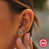 Wholesale Women's Simple S925 Sterling Silver Personality Evil Eye Geometric Clavicle Chain With Zirconia Inlay