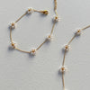 Wholesale Women's Simple Stainless Steel And Titanium Steel Flower Daisy Clavicle Chain With Electroplating