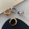 Wholesale Women's Simple Stainless Steel Ushape Electroplated Earrings