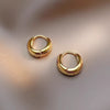 Wholesale Women's Simple Stainless Steel Ushape Electroplated Earrings
