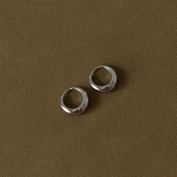Wholesale Women's Simple Stainless Steel Ushape Electroplated Earrings