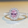 Wholesale Women's Simple 925 Sterling Silver Geometric Snowflake Diamond Ring With Electroplating