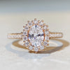 Wholesale Women's Simple 925 Sterling Silver Geometric Snowflake Diamond Ring With Electroplating