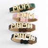 Wholesale Women's Simple Style Copper Cowhide Watch Bracelet With Letters Numbers And Text Electroplated