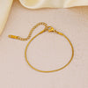 Wholesale Women's Simple Titanium Steel Bracelet With Geometric Pattern And 18K Goldplated Electroplating